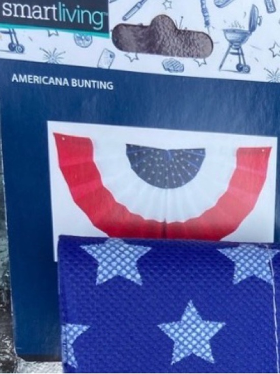 Smart Living Other - Lot of 2 Smart Living Americana Patriotic Bunting Banners Red White Blue NWT